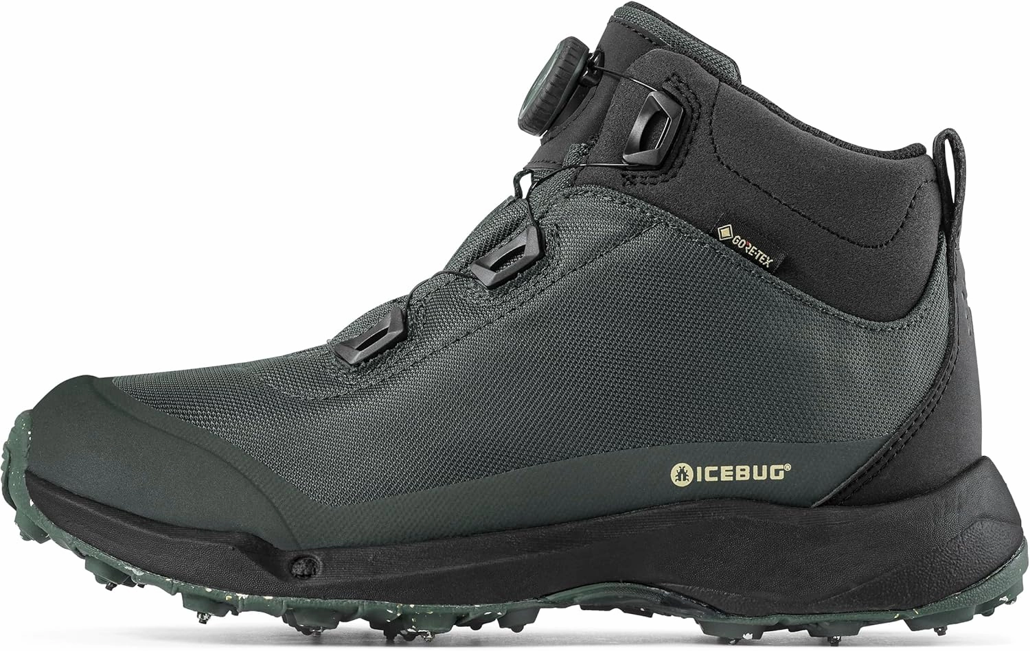 Icebug Mens Stavre BUGrip GTX Hiking Boot with Carbide Studded Traction Sole