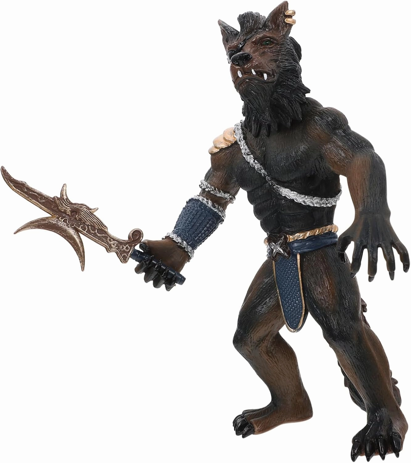 Imitation Werewolf Soldier Model Realistic Decorative Figurine for Home and Desktop Construction Enhances Imagination and Cognitive Skills Unique Collectors and Fantasy Lovers