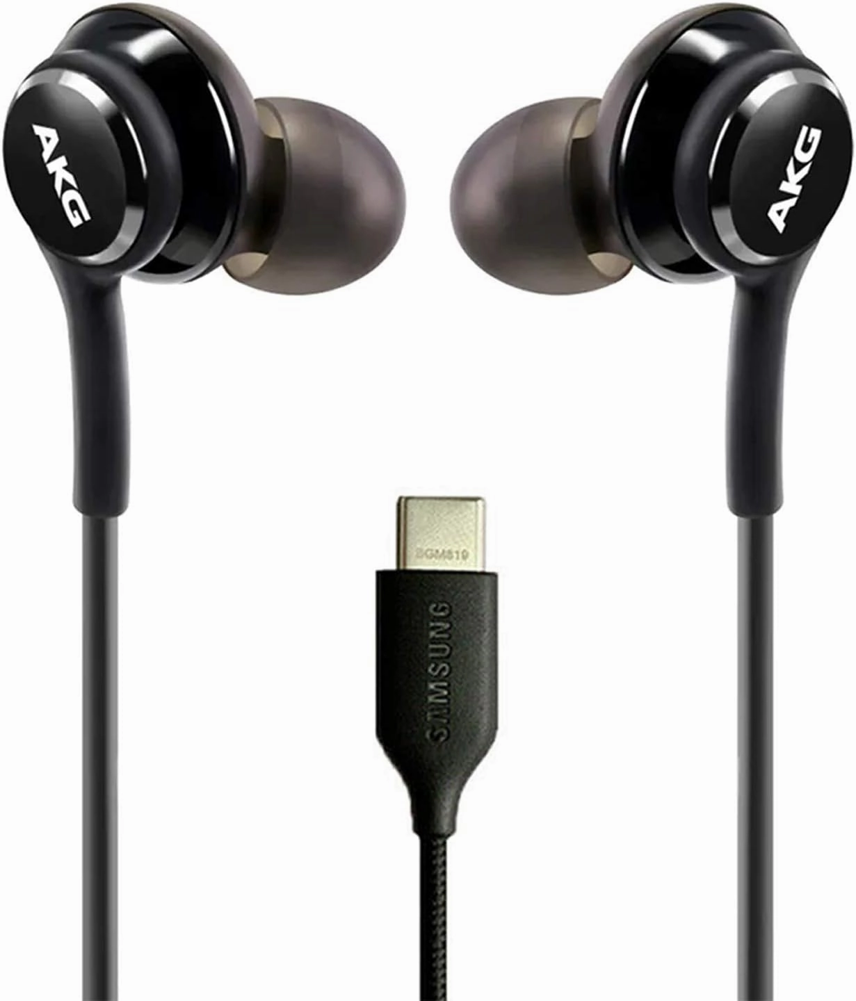 in-Ear AKG Wired Earbuds with Microphone – USB-C Earbuds with Braided Cable – AKG Headphones with Mic Compatible with Samsung Galaxy S24 Ultra, S24 , S24, S23, S22, S21, S10, S10E & iPhone 15 Series