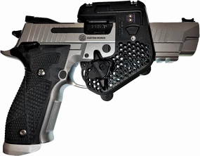 Infinity Star Carry System Holster with Waist Attachment and Accessories. Fully Adjustable Carrier securley fits Hundreds of sidearms., Tactical Black