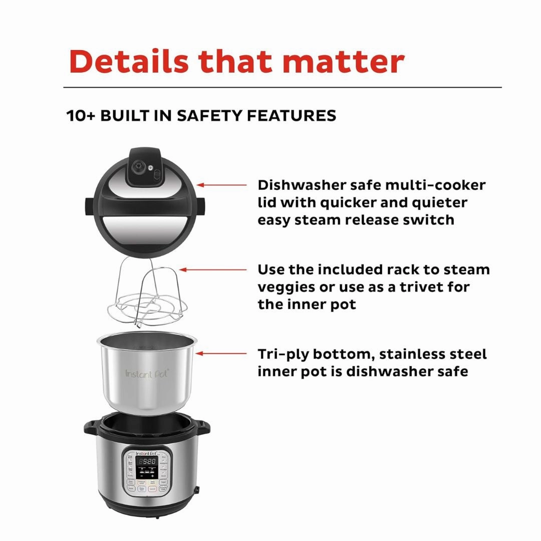 Instant Pot Duo 7-in-1 Multi-Functional Smart Cooker (6 QT/5.7 L)
