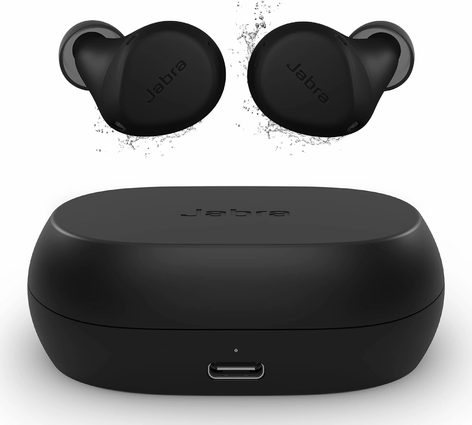 Jabra Elite 7 Active in-Ear Bluetooth Earbuds - True Wireless Sports Ear Buds ShakeGrip for The Ultimate Active fit and Adjustable Active Noise Cancellation - Black