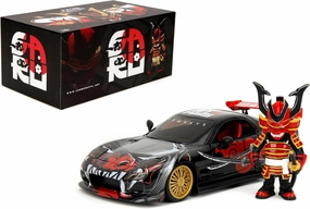 Jada Toys Lab Monkeys 1993 Mazda RX-7 with Saru Figure - 1:24 Diecast Car - Collectible Car Model - Premium Details, Limited Artist Edition - Collector Toys for Adults