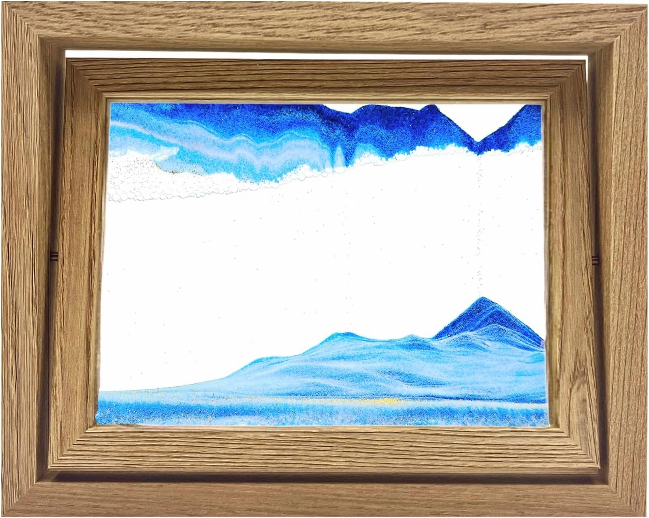 JAN20TH 3D Dynamic Moving Sand Art - Mesmerizing Sand Art Liquid Motion - Perfect Quicksand Decor & Relaxation Desk Toy for Home and Office