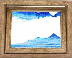 JAN20TH 3D Dynamic Moving Sand Art - Mesmerizing Sand Art Liquid Motion - Perfect Quicksand Decor & Relaxation Desk Toy for Home and Office