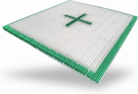 JFdryski-1215h6PHsq1-44, Snowboard Trick at Home, 1.44sqm(1.2m*1.2m), Artificial Ski Mat, Mushroom Dry Ski Mat,Snowboarding mat,Ground ski Trick Practice,Strong Grip,Basic Snow Skills Training Tool