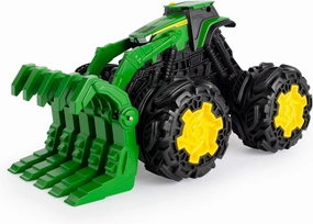John Deere Monster Treads Rev Up Tractor Toy Tractor Toys - Monster Truck Style Tires and Sounds - 10 Inch - Ages 3 Years and Up Green