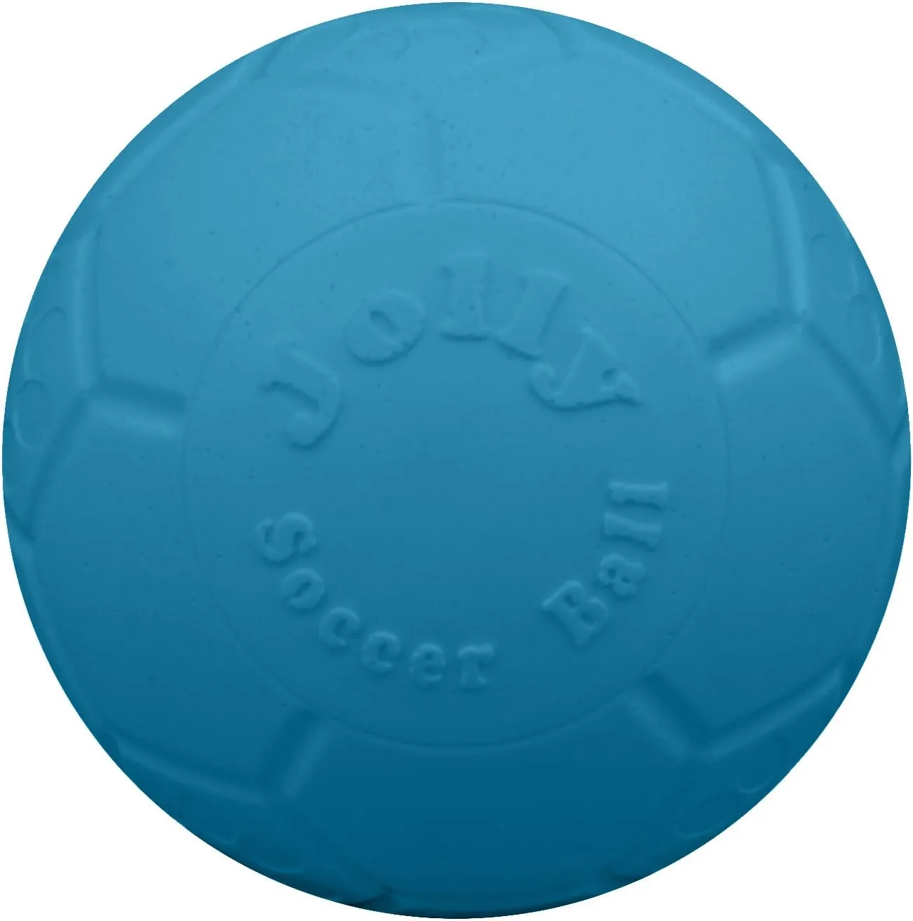 Jolly Pets Large Soccer Ball Floating-Bouncing Dog Toy, 8 inch Diameter, Ocean Blue