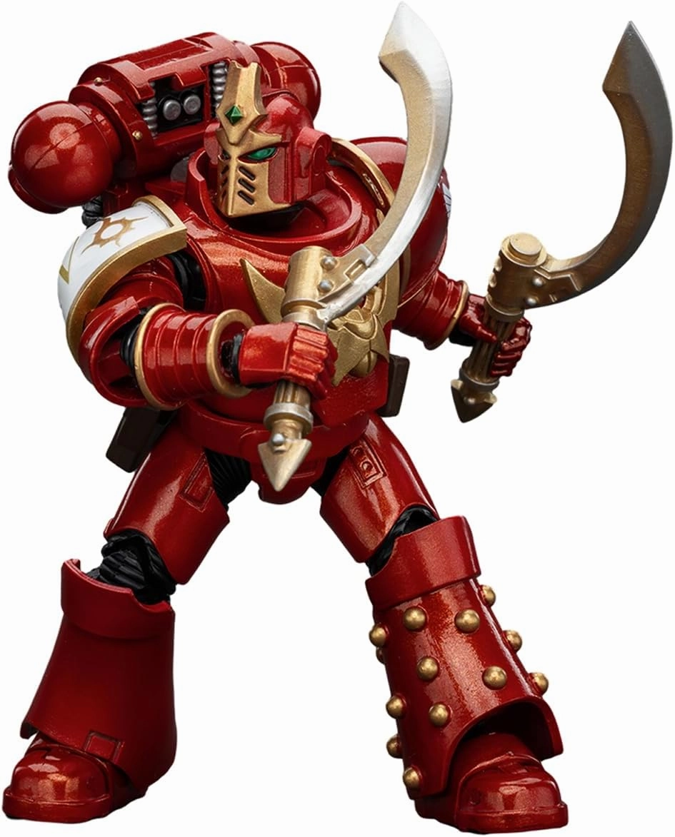 JOYTOY 1/18 Action Figure Warhammer 30K The Horus Heresy Thousand Sons Khenetai Occult Cabal Khenetai Blade Collection Model Birthday Gifts 4.72 inch