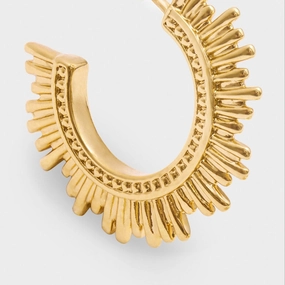 Katie Loxton 'You Shine' Waterproof Gold Hoop Earrings
