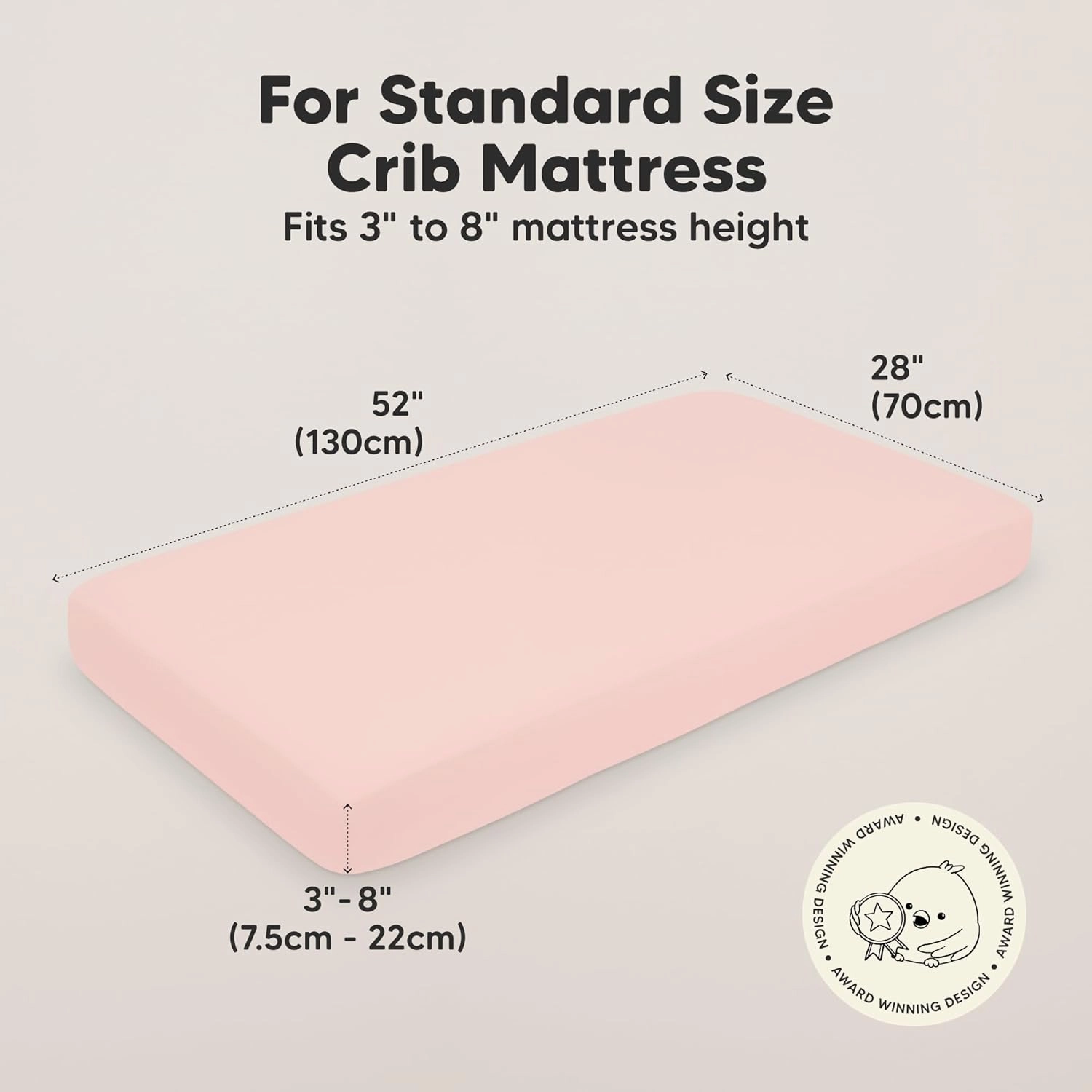 KeaBabies 2-Pack Organic Crib Sheets for Boys, Girls - 52x28 Fitted Crib Mattress Sheet Neutral, Breathable Jersey Cotton Cover for Baby Bed, Toddler Mattress, Soft & Cute Prints (Cameo)