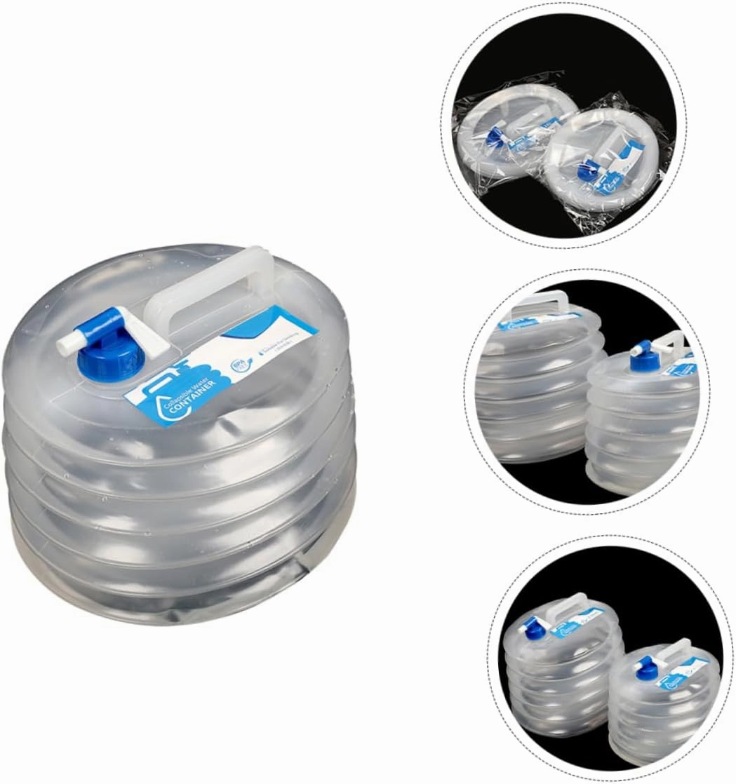 KESYOO 1pc Collapsible Water Bag Sturdy Pe Material Portable for Camping Hiking Emergency Storage