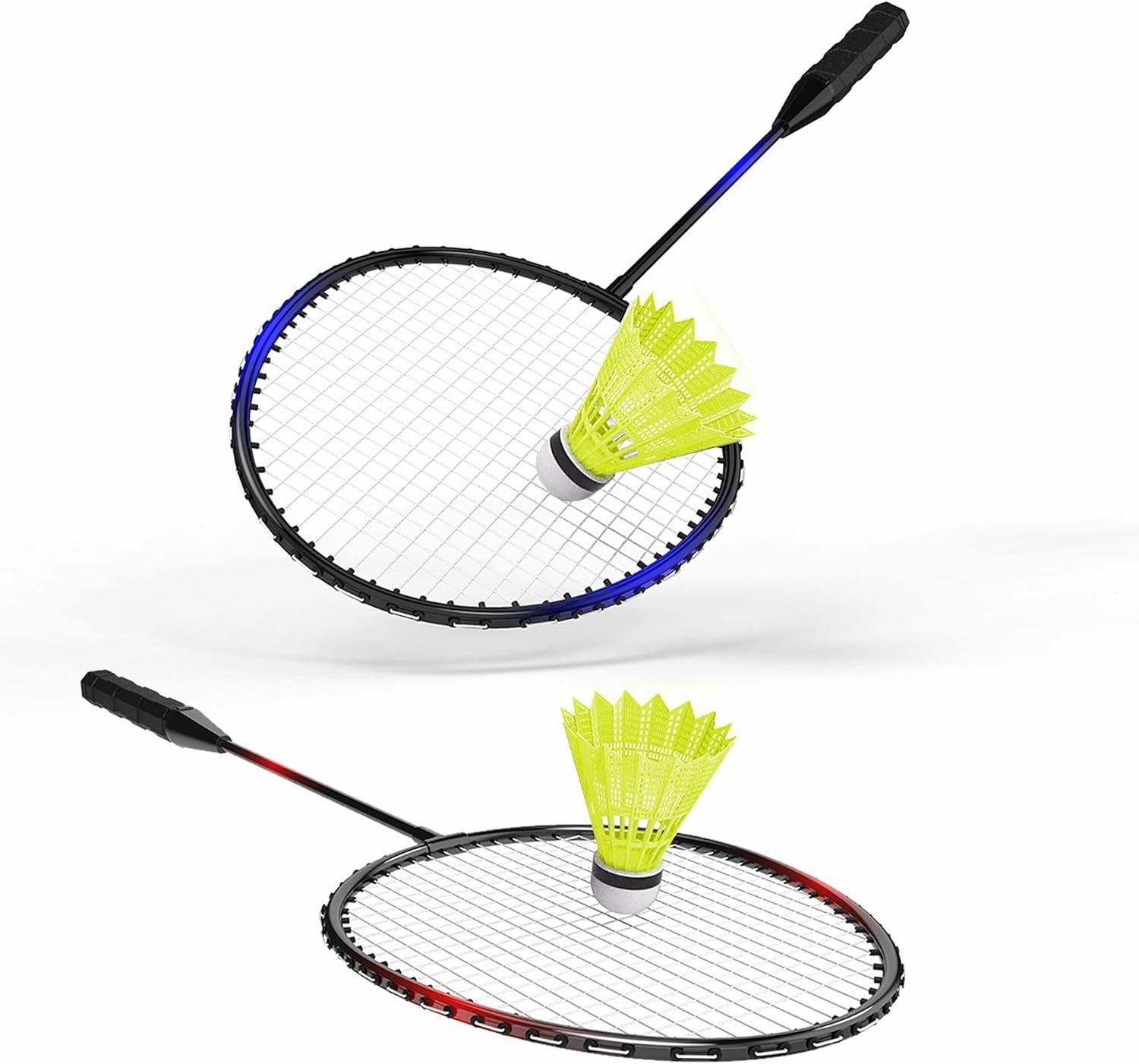 KH Badminton Rackets Set of 2 4 6 for Adults Kids,Beach Lawn Backyard Game Outdoor Sports,Racquets,Shuttlecocks & Carry Bag Included