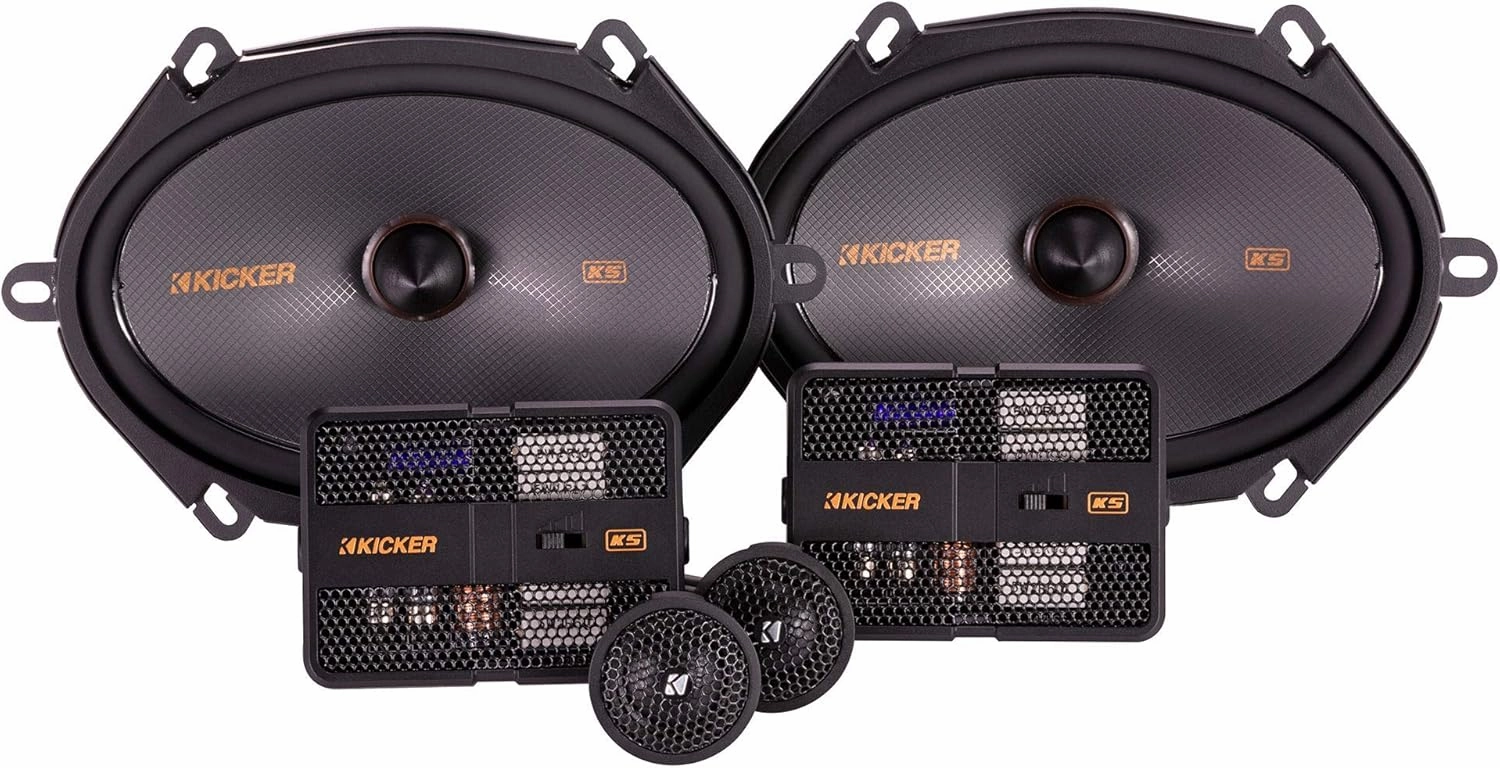 Kicker 47KSS6804 KS Series 6x8 / 5x7 Component System with 1" Tweeters, 4ohm