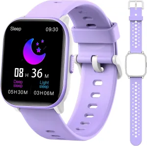 Kids Watch for Girls Boys with IP68 Waterproof, Girls Watch with 19 Sports Modes, Sleep Tracking, Pedometer, Stopwatch, Kids Activity Tracker, Birthday Gifts for Girls Age 6-15 Years Old