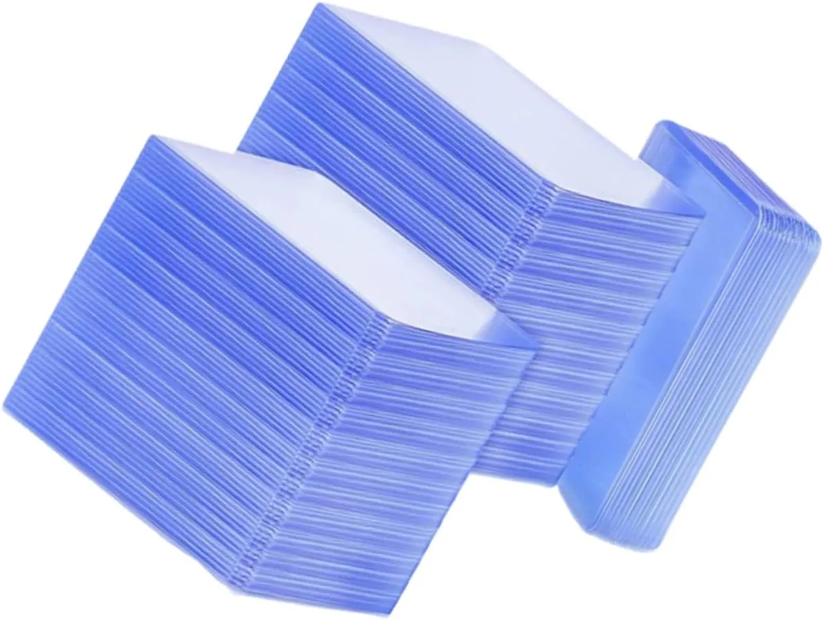 Kisangel 100Pcs Game Cards Protectors Transparent Protective Cover Sleeves with Top Open Design for Easy Access for Organizing Game Cards and Postcards Compact and Portable