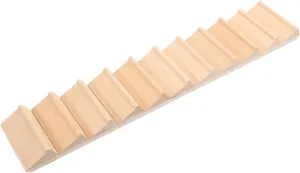 Kisangel 2pcs Miniature Wooden Staircase Model Delicate Scale Mini House Stairs for Dollhouse Decor Chic Design for Playhouse Realistic Furniture Accessory