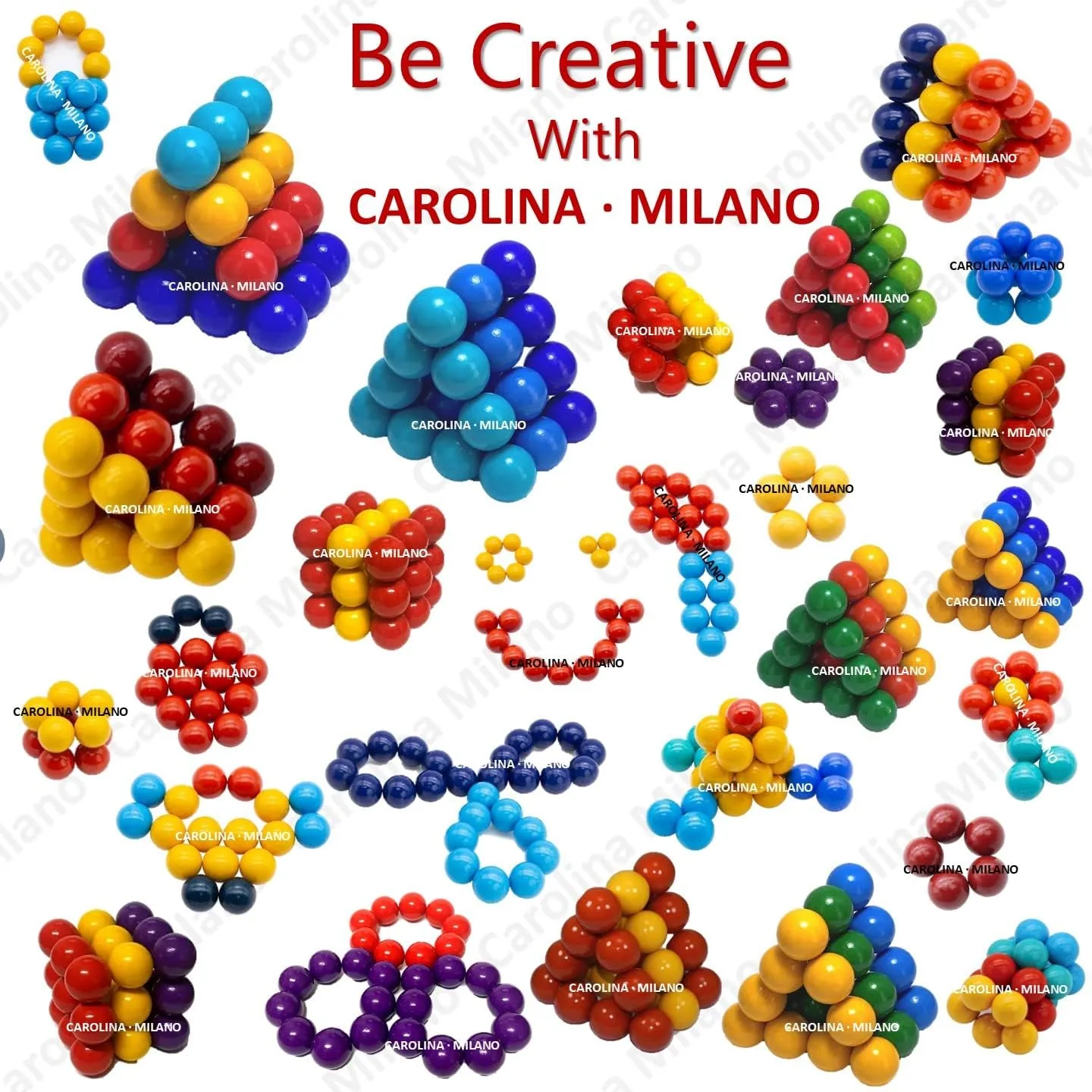 Kit Toys 27 PCS Colorful Magnets Building Blocks, Large Hematite Magnetic Stones, Stress Relief Autism, Home Office Kids Adults Intelligence Development Birthday Party
