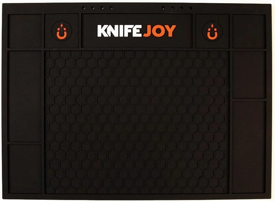 KnifeJoy Silicone Knife Takedown Shop Mat Black with Logo
