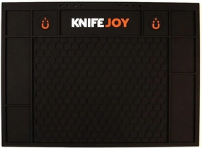 KnifeJoy Silicone Knife Takedown Shop Mat Black with Logo