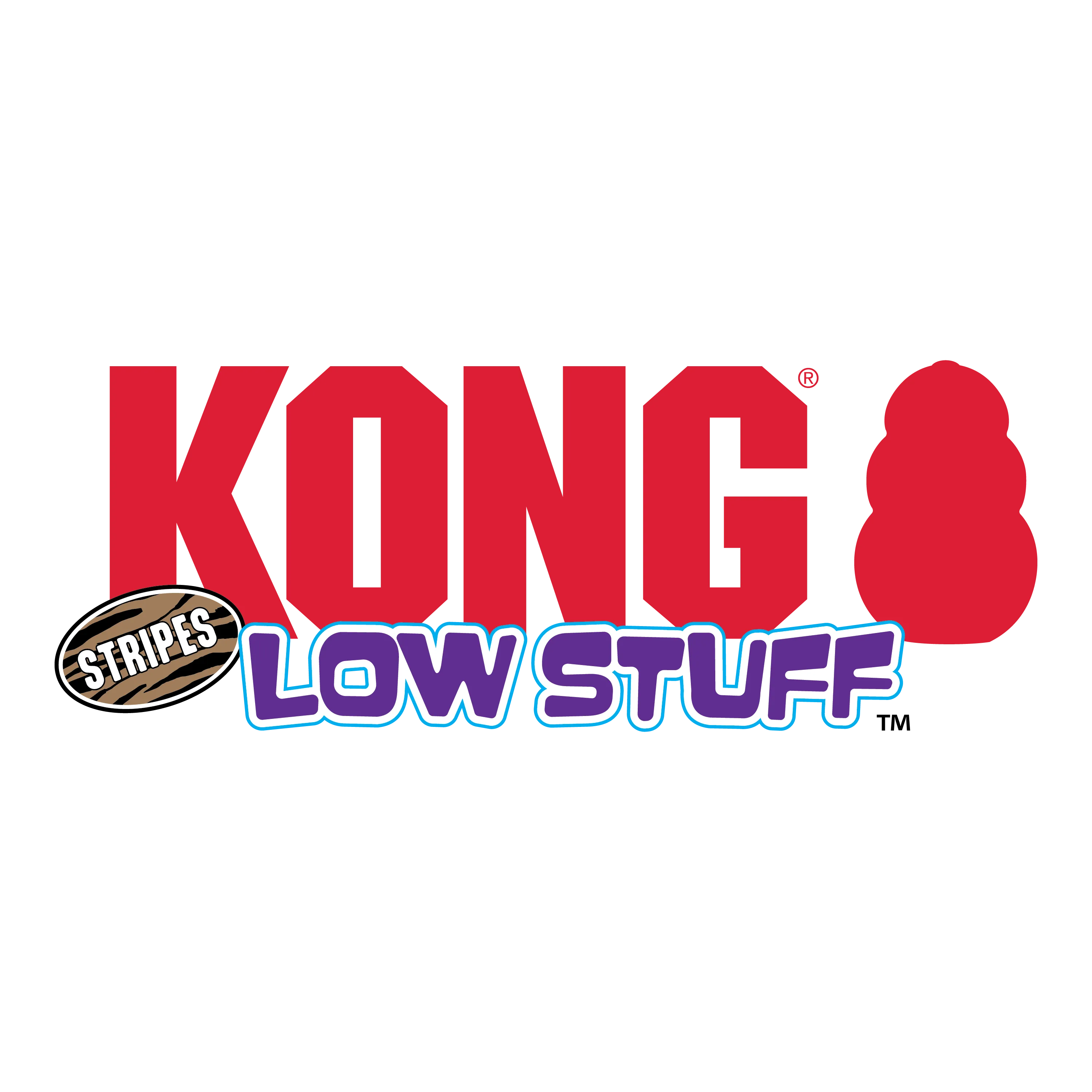 Kong Dog Low Stuff Stripes Donkey