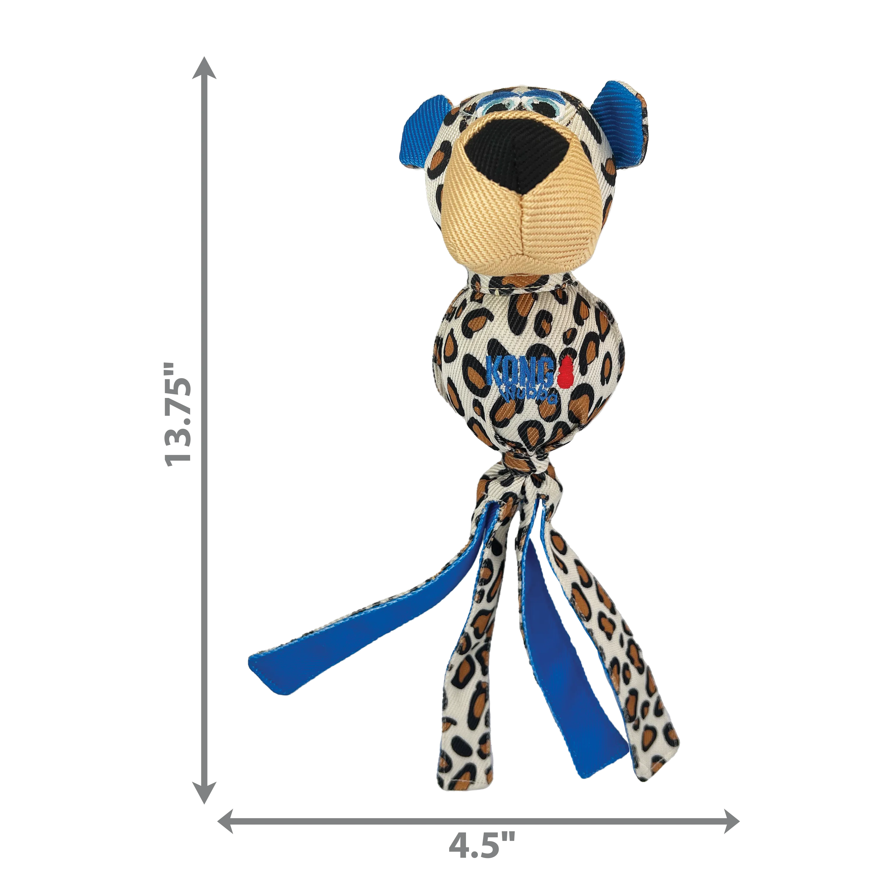 Kong Large Dog Wubba Zoo Cheetah