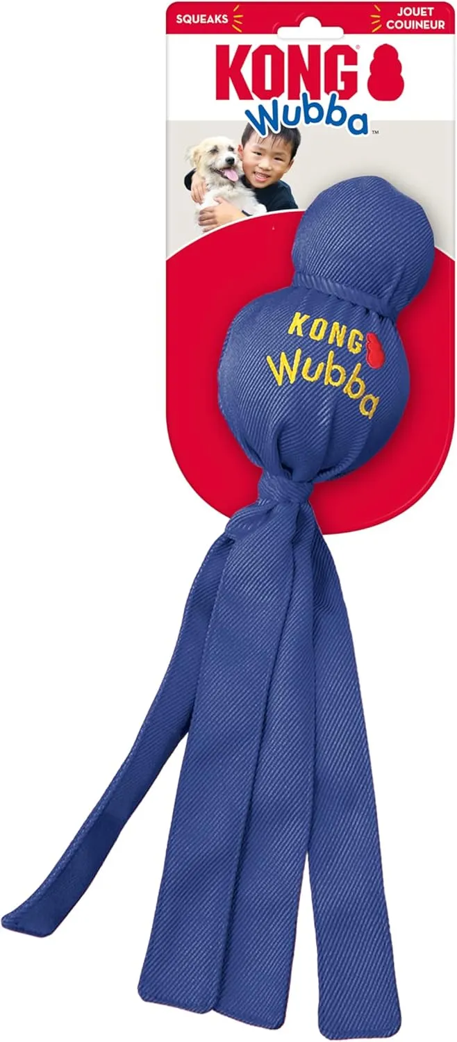 KONG Wubba - Dog Toy for Tug of War & Fetch - Dog Supplies for Puppy & Dog Playtime - Outdoor & Indoor Dog Toy - for XL Dogs