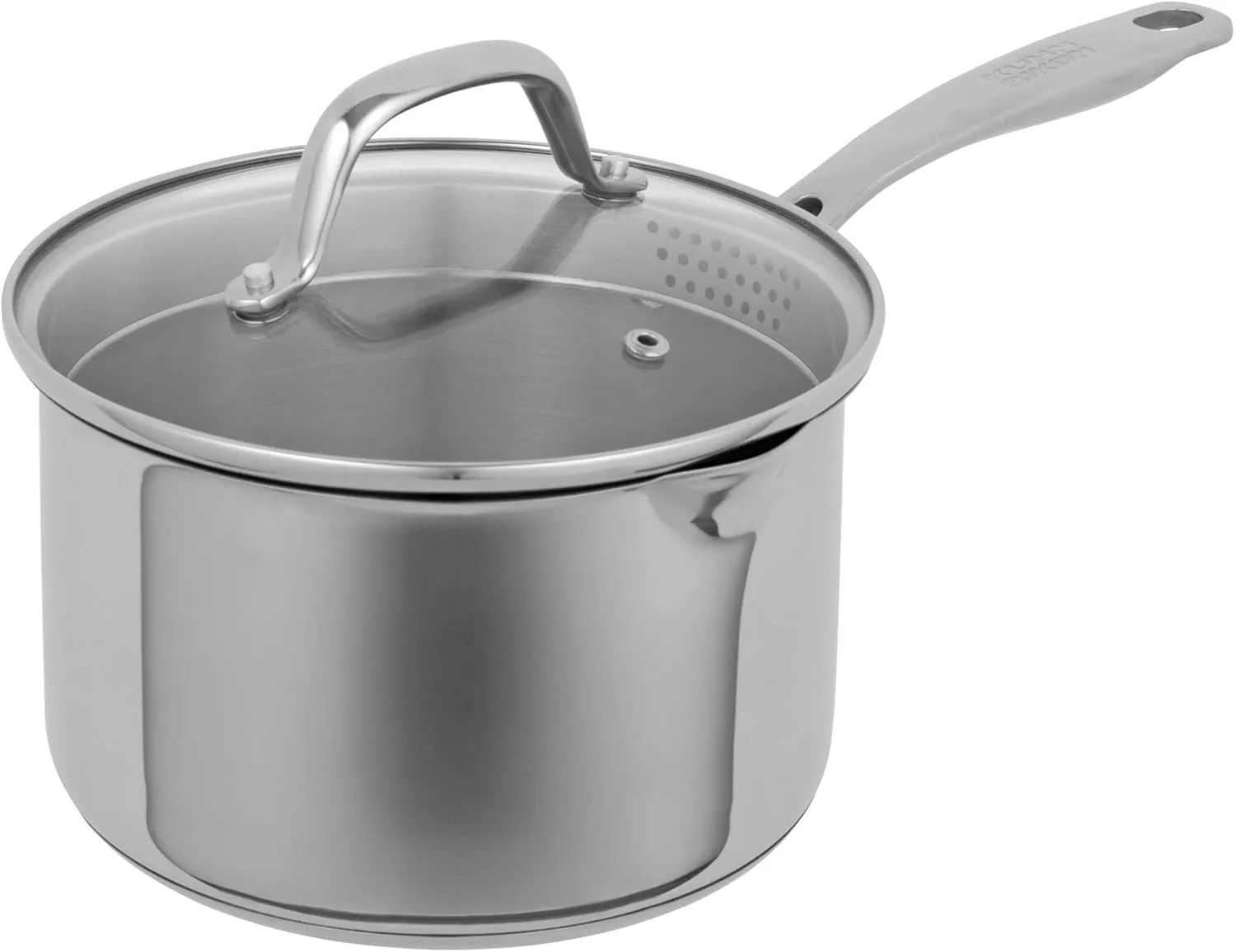Kuhn Rikon Premium Allround Plus Saucepan 3qt - Versatile Cooking Pot for Kitchen Essentials - Durable Stainless Steel Construction - Ideal for Simmering, Boiling, and More