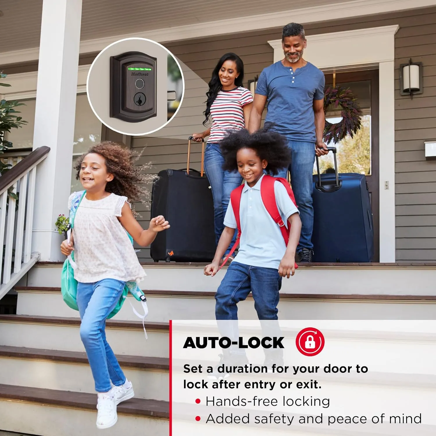 Kwikset Halo Touch Fingerprint Wi-Fi Smart Lock, Keyless Entry Door Low Profile Deadbolt, Geofence Auto-Unlock, Grade AAA Certified, No Hub Easy Install, Venetian Bronze Lifetime Finish Warranty, Arch