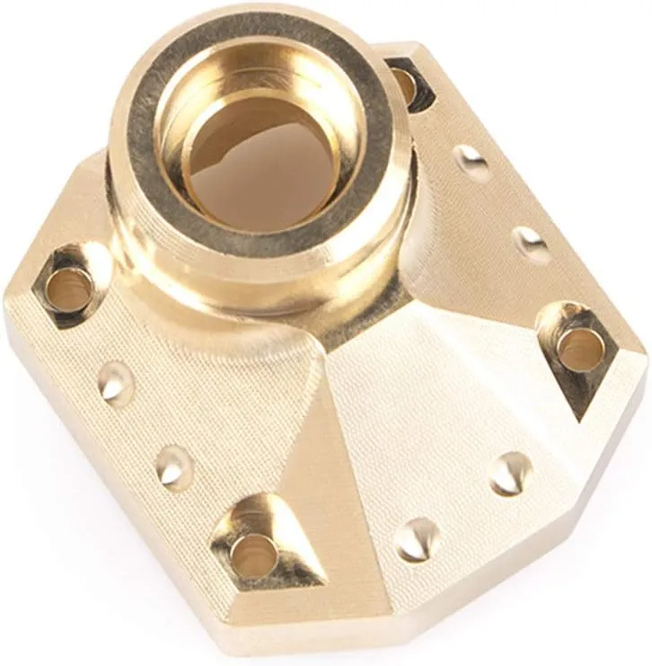KYX Racing CNC Machined Brass Front Rear Axle Housing Output Differential Cover Upgrades Parts Accessoriesfor 1/10 RC Crawler Car Axial Capra Unlimited Trail Buggy UTB(1 pcs)