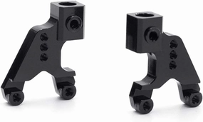 KYX Racing Aluminum Rear Shock Towers Suspension Bracket Shock Absorber Bracket for 1/24 RC Crawler Car Axial SCX24 90081 (Black)
