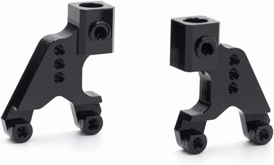 KYX Racing Aluminum Rear Shock Towers Suspension Bracket Shock Absorber Bracket for 1/24 RC Crawler Car Axial SCX24 90081 (Black)
