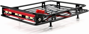 KYX Racing Metal Roof Rack 132x103mm w/LED Lamp Upgrades Parts Accessories for RC Crawler Car SCX10 II 90046 90047 SCX10 III Traxxas TRX4 TRX6 Redcat Gen8 Scout II