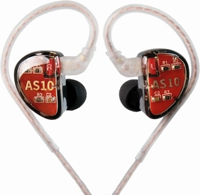 KZ AS10 Pure 5 Balanced Armature 5BA Earphone, Musician in Ear Monitor Headphone High Fidelity HiFi Headset (with Microphone, Black)…