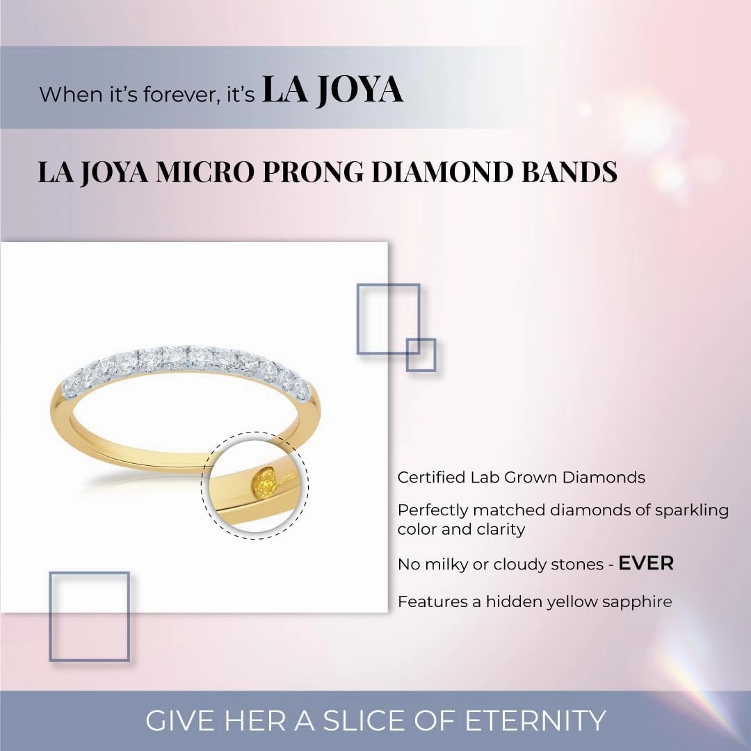 Lab Grown Diamond Wedding & Anniversary Bands for Women | 10K Yellow, White & Rose Gold Certified Diamond Rings, 1/10-1/2 Carat