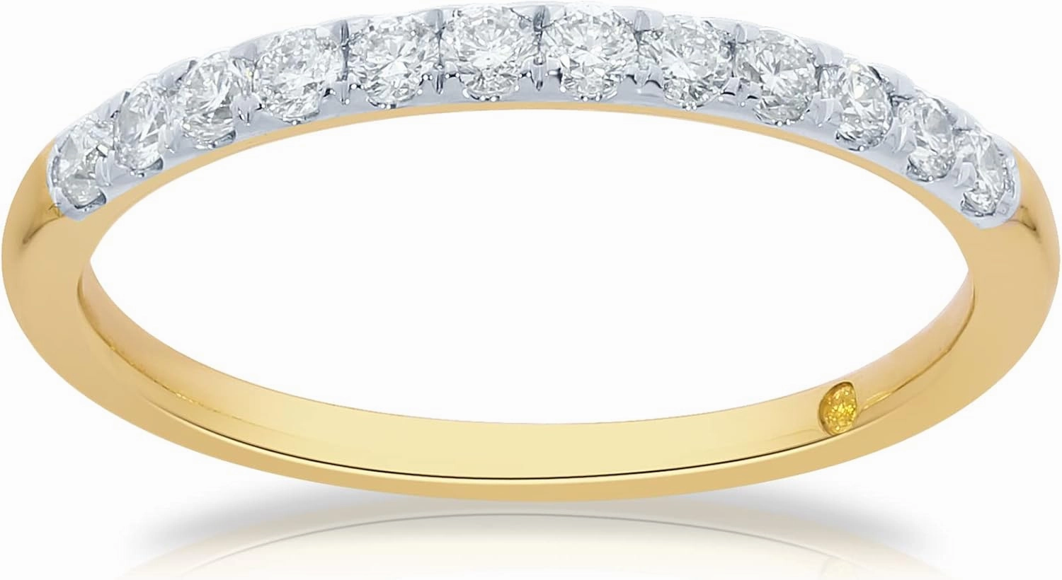 Lab Grown Diamond Wedding & Anniversary Bands for Women | 10K Yellow, White & Rose Gold Certified Diamond Rings, 1/10-1/2 Carat