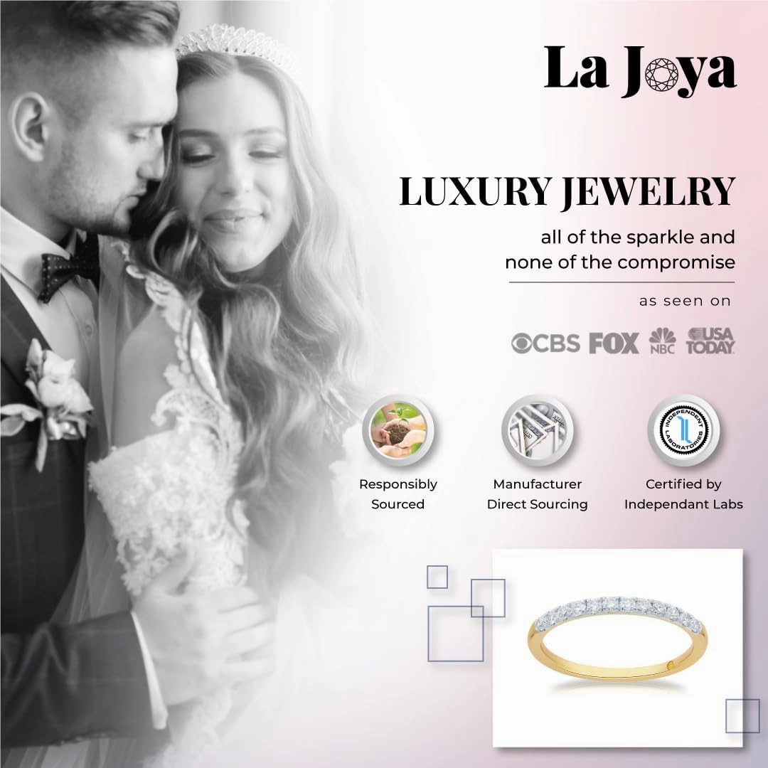 Lab Grown Diamond Wedding & Anniversary Bands for Women | 10K Yellow, White & Rose Gold Certified Diamond Rings, 1/10-1/2 Carat
