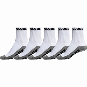 Large Globe Quarter Sock 5 Pack