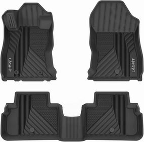 LASFIT Floor Mats Fit for Subaru Forester 2019-2024, All Weather TPE Custom Fit Easy Clean Durable No-Curling Floor Liners for Subaru Forester 2024 2023 2022 2021-2019 1st & 2nd Row Car Mats
