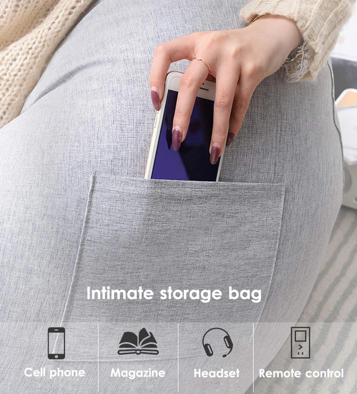 Lazy Sofa Lounger Chair Cover Without Filler, Bean Bag Cover for Adults and Children, Complies with Ergonomic Design Top-Ranking Material