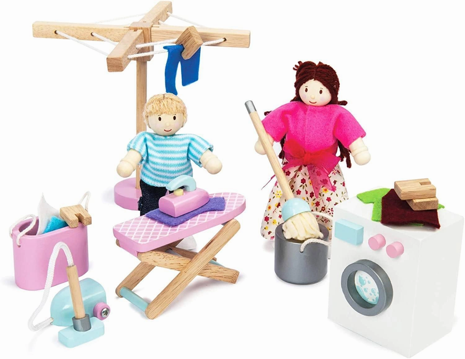 Le Toy Van Wooden Doll House Laundry Room