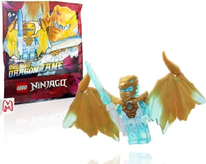 LEGO NINJAGO Crystalized Minifigure - Zane (Golden Dragon) with Wings and Sword