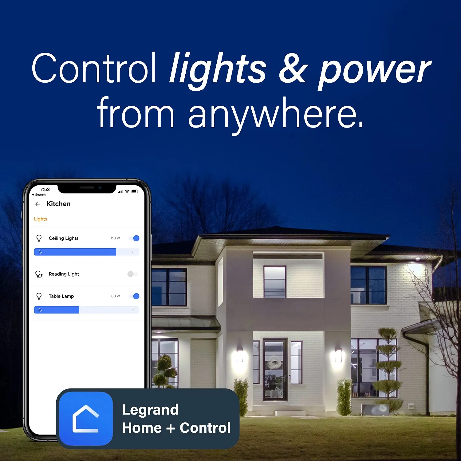 Legrand Radiant WNRL10WH Smart Switch with Netatmo, Compatible with Alexa, Google Assistant & Apple HomeKit, White (1 Count)