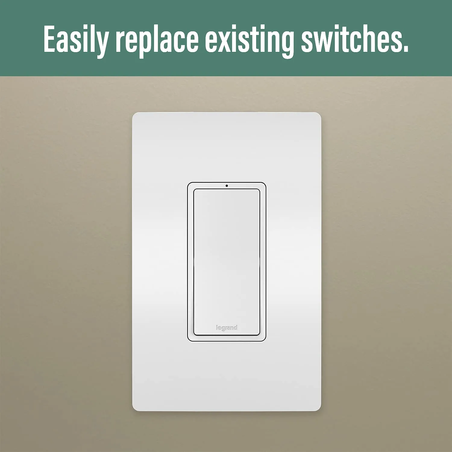 Legrand Radiant WNRL10WH Smart Switch with Netatmo, Compatible with Alexa, Google Assistant & Apple HomeKit, White (1 Count)