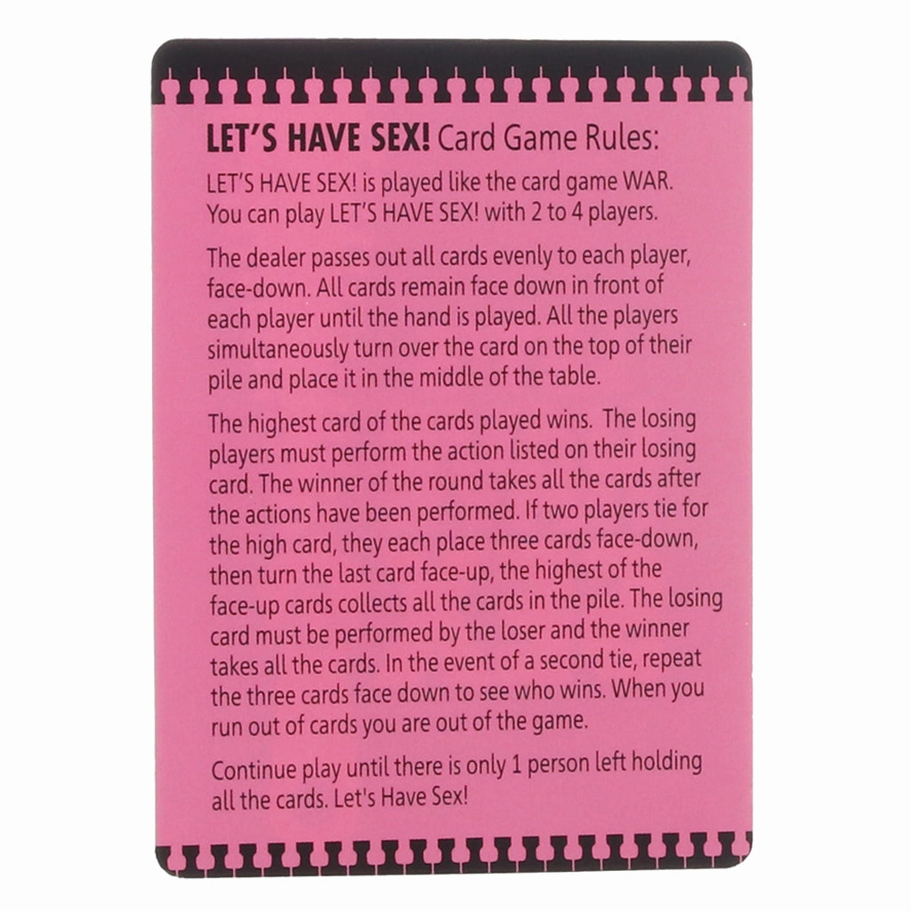 Let's Have Sex Card Game