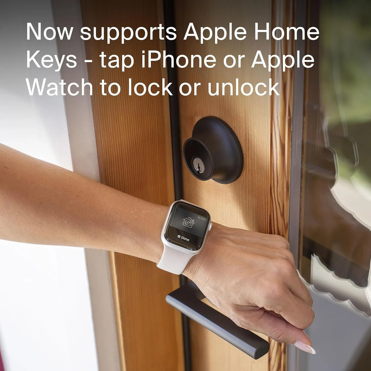 Level Lock  WiFi Deadbolt Smart Lock - World's Smallest Smart Lock Plus Apple Home Key - Lock/Unlock Anywhere - Level App for iOS & Android - Works with Apple Home, Alexa, GoogleHome (Satin Chrome)