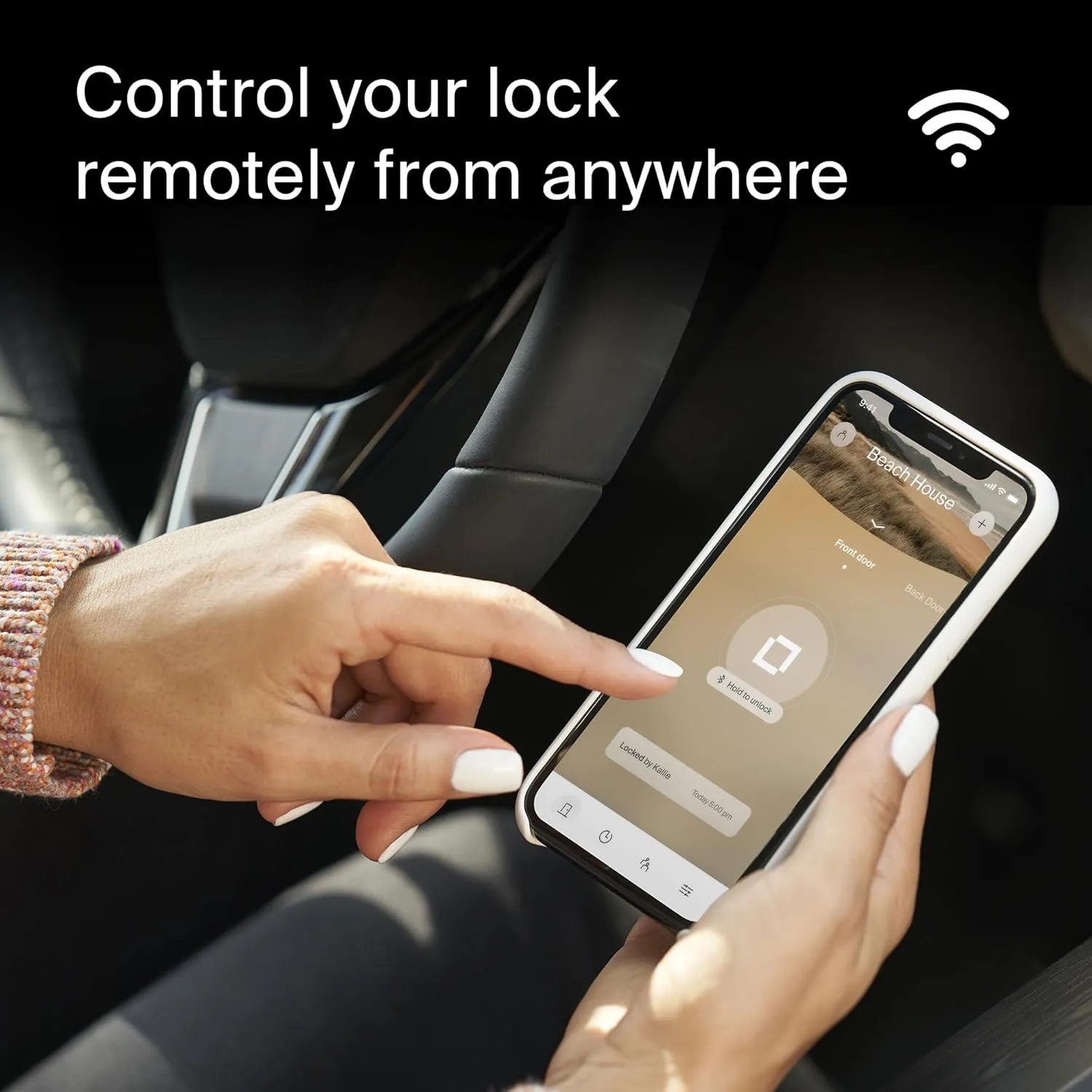 Level Lock  WiFi Deadbolt Smart Lock - World's Smallest Smart Lock Plus Apple Home Key - Lock/Unlock Anywhere - Level App for iOS & Android - Works with Apple Home, Alexa, GoogleHome (Satin Chrome)