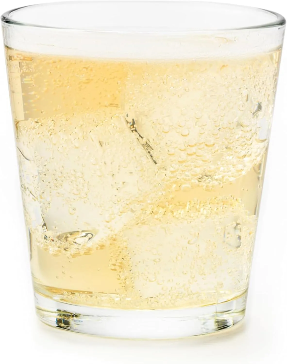 Libbey Restaurant Basics Stacking Double Old Fashioned Glasses, 12 oz, Clear Drinking Glasses Set of 12, Modern Rock Glass Set for Cocktails and more.