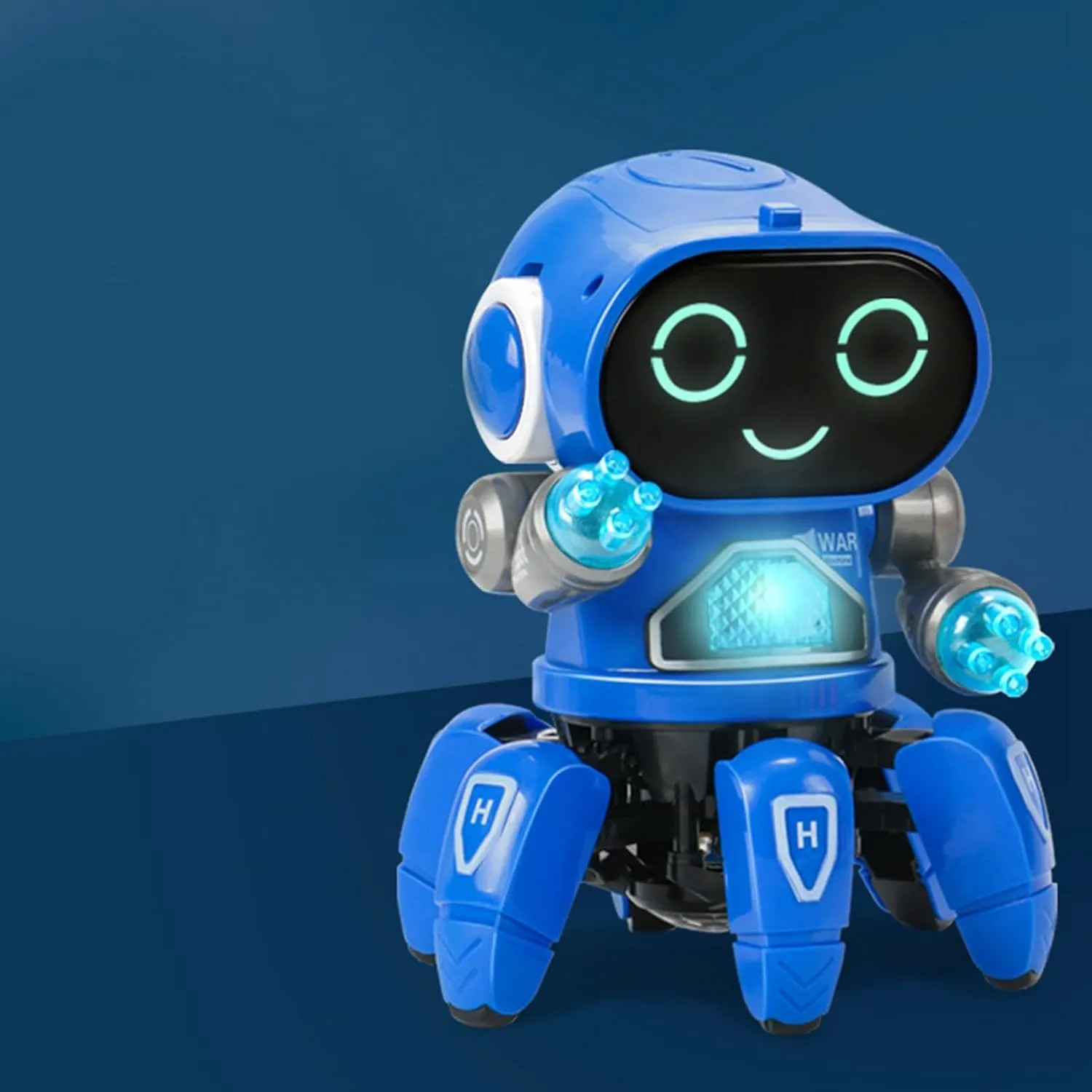 Light Six Claw Robot Toy, Flexible Moving Dance Music Shake Robot Toy with Clear Sound Quality for (#2)