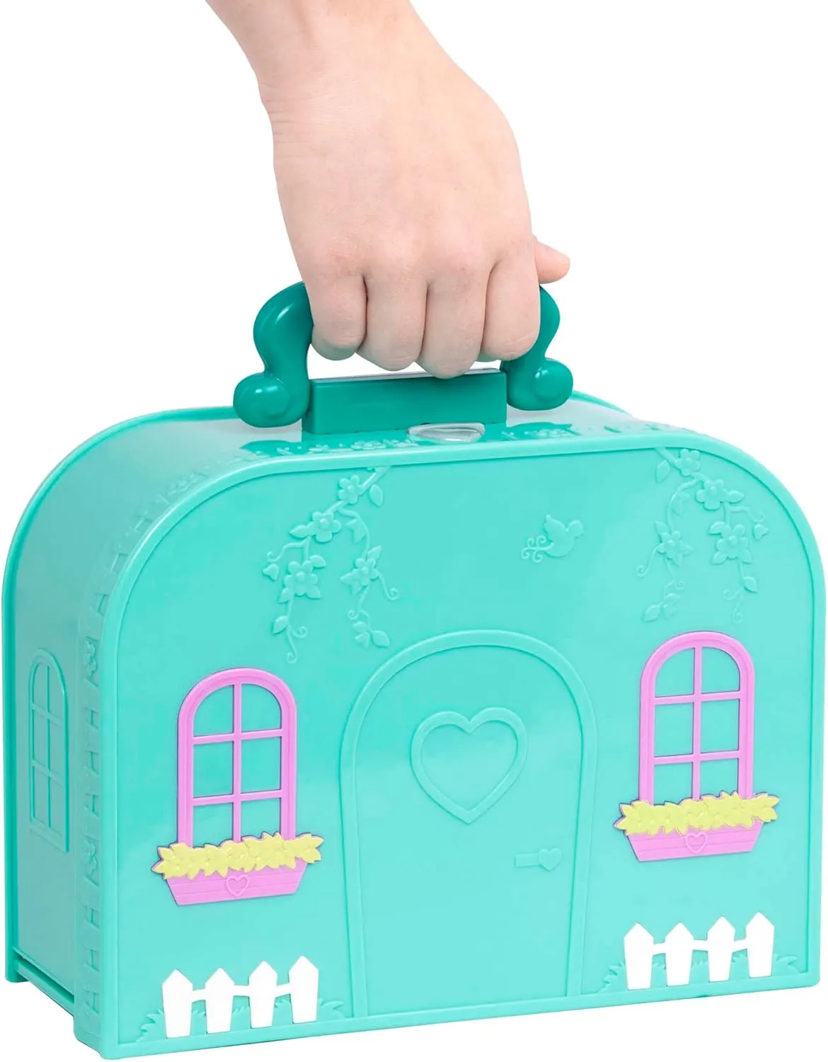 Li’l Woodzeez – Living Room Playset – Travel Toy – Compact Travel Suitcase – Dollhouse Furnitures & Accessories Included – Pretend Play for Kids Age 3 